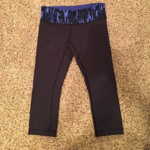 Lululemon Wunder Under Reversible Crop Yoga Pants